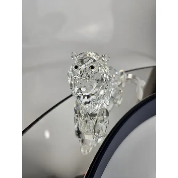 Swarovski Lion Figurine Inspiration Africa Collect Approx 5" EUC Vintage No Box - Picture 2 of 8